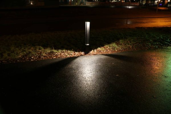 A wide range of LEDs are used for courtyard lighting