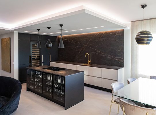 Interior designer&#8217;s lighting choices &#8211; showcasing a completed apartment building