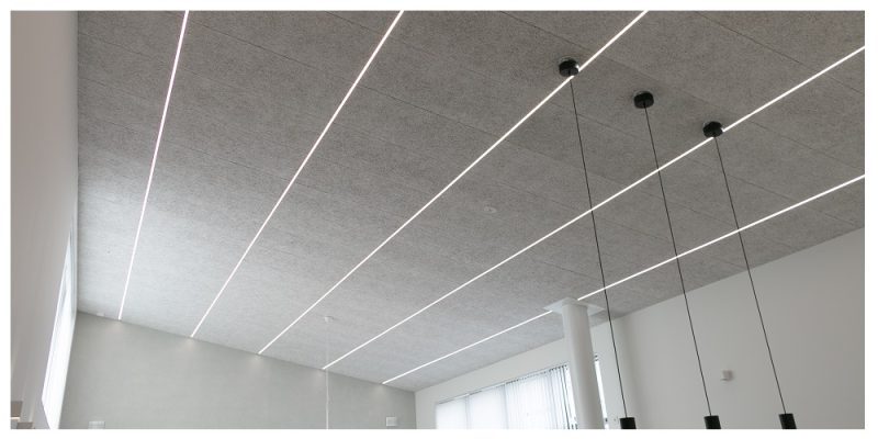Use of Led strip light as a ceiling or wall light