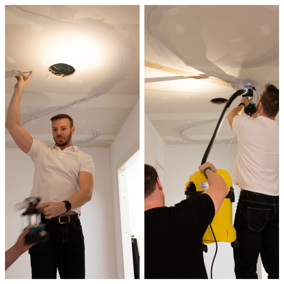 A new attempt to get curved shapes on the ceiling with LED