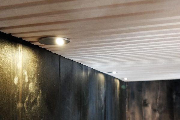 Sauna renovation and lighting