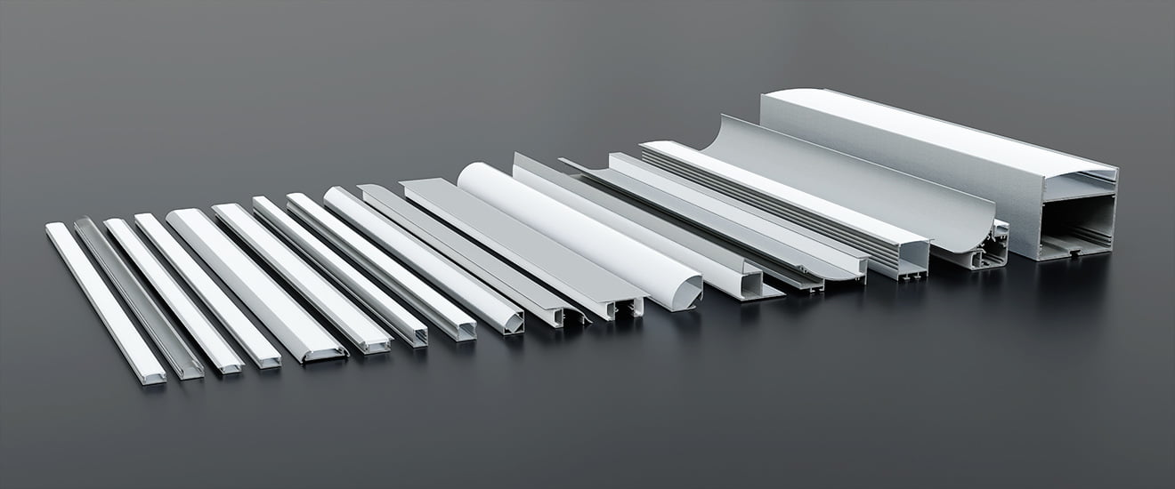 Aluminium profiles stripLED stripfor kitchen and other home lighting applications