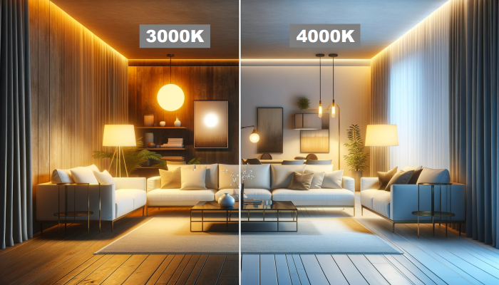Choosing light colour 3000K vs 4000K Choosing light colour 3000K vs 4000K