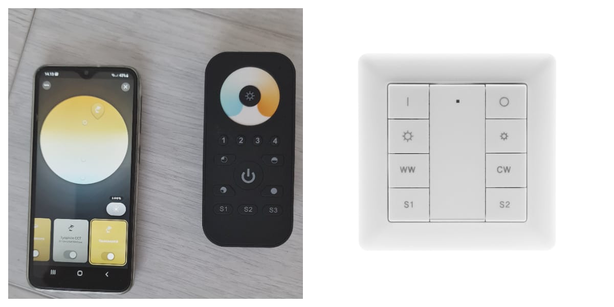 Zigbee installation, controllers for mobile and remote control