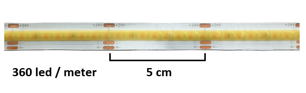 3,6W metre CCT led strip