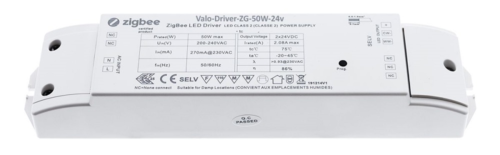 50W Zigbee CCT led transformer 24V